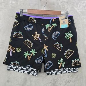 Chubbies Training Shorts Kids Youth XL Black Neon Snack Attacks 2-in-1 Liner